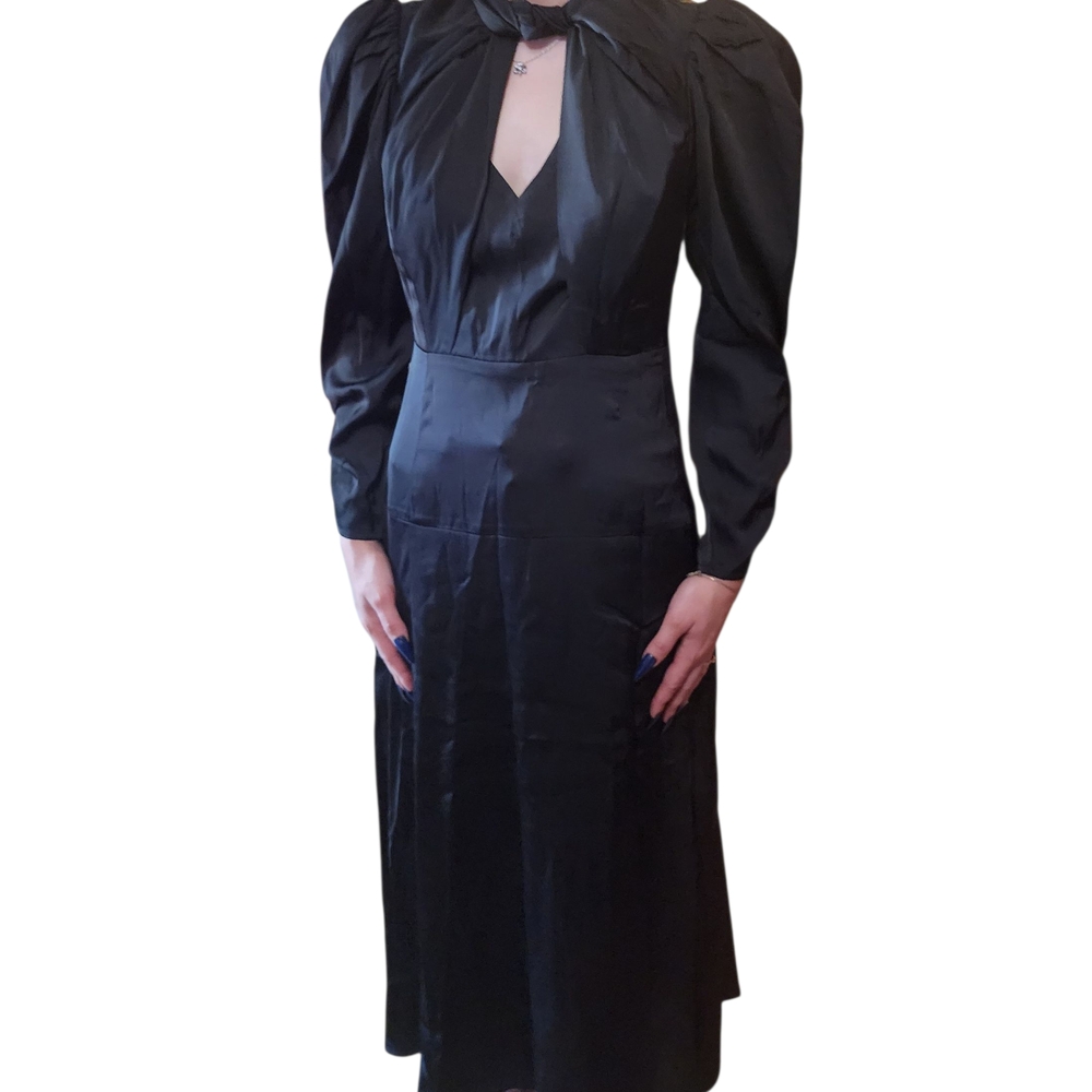 Astr Black Long Sleeve Dress